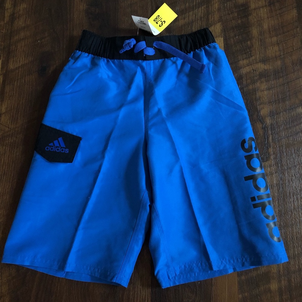 Nwt Adidas Boys Swim Trunks